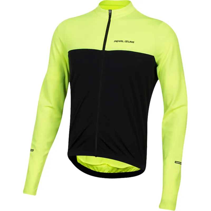 Pearl Izumi Quest Long Sleeved Mens Jersey in Yellow