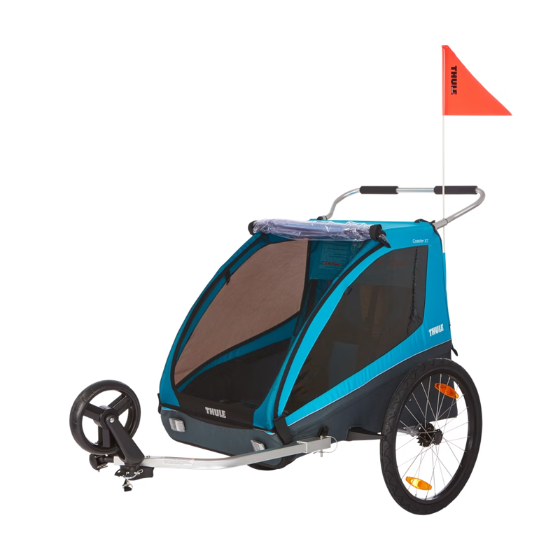 Thule Coaster XT 2-Seat Bike Trailer in Blue