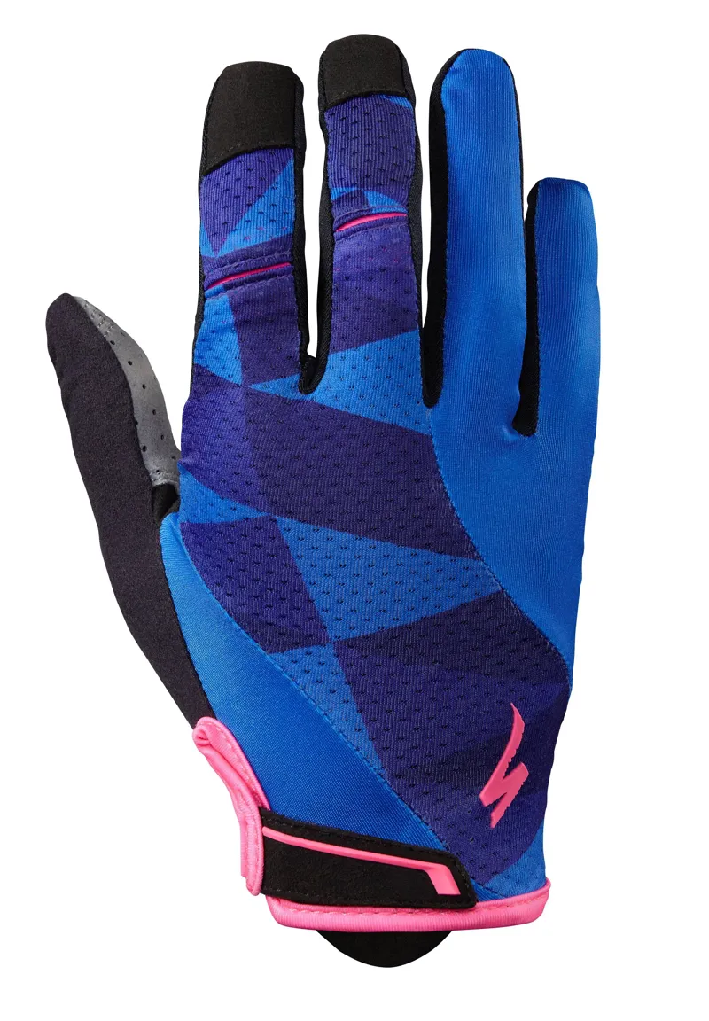 2018 Specialized Body Geometry Gel Womens Long Finger Gloves in Purple