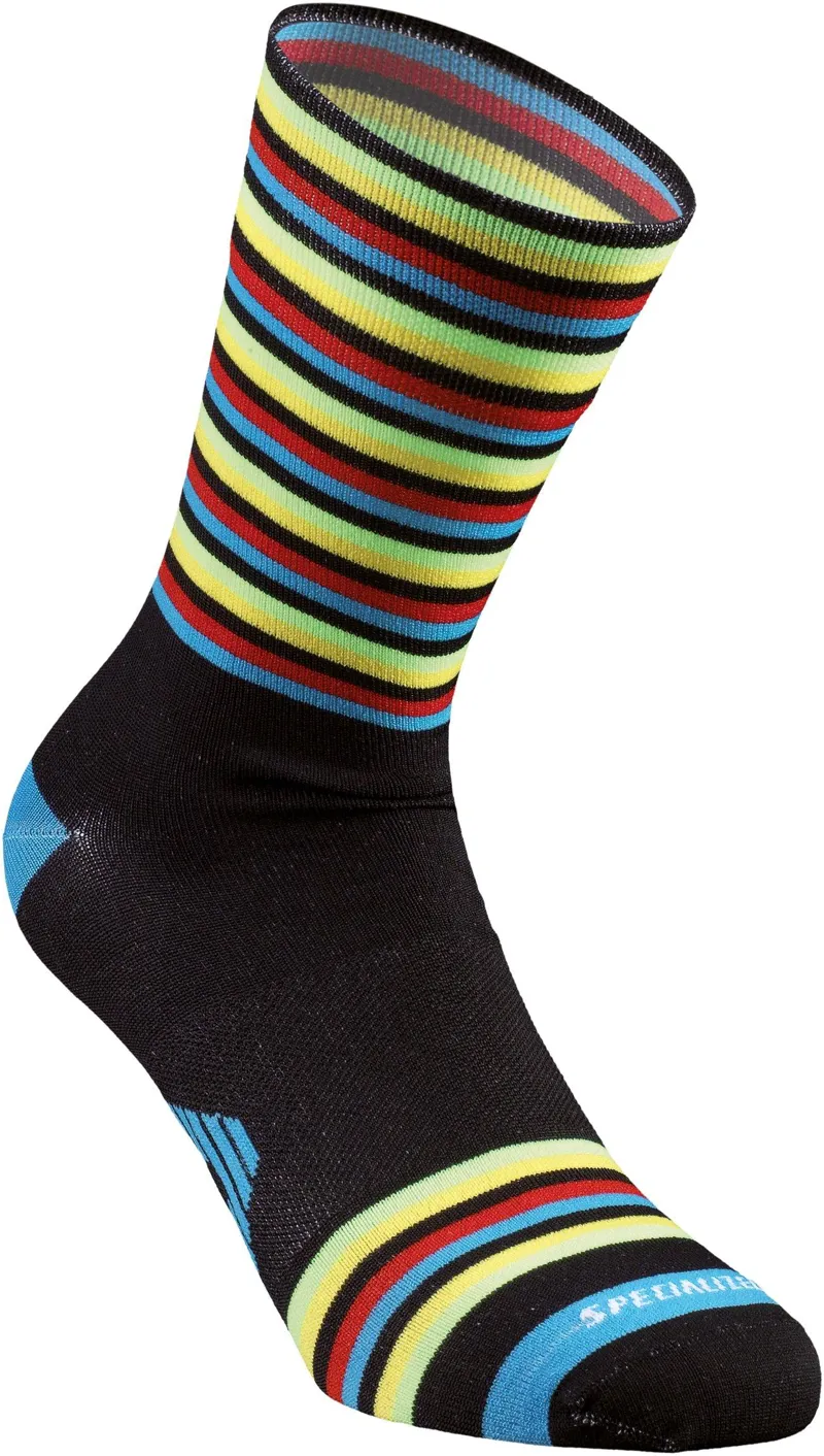 2018 Specialized Full Stripe Summer Socks in Black