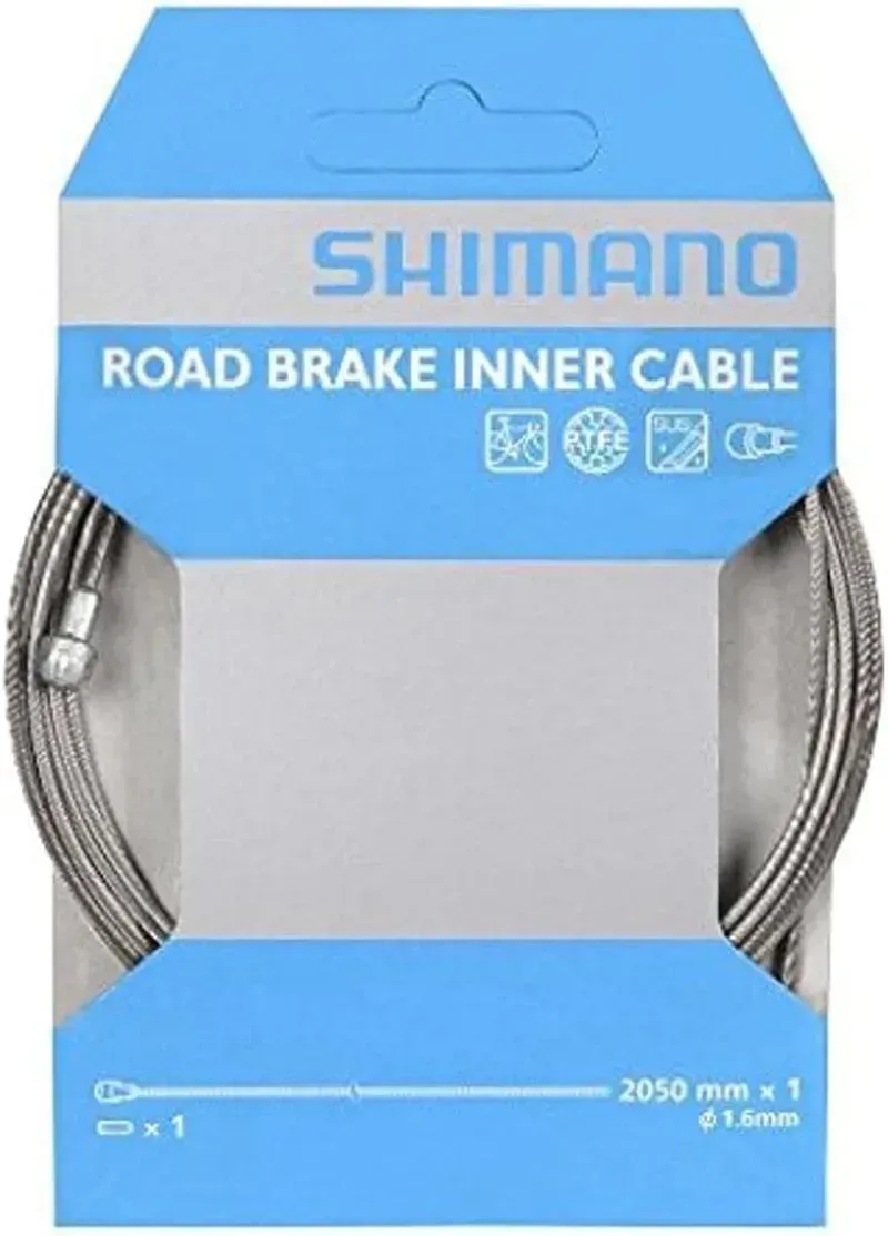 Shimano Spares SIL-TEC Road Brake Inner Cable 2050mm in Silver-1