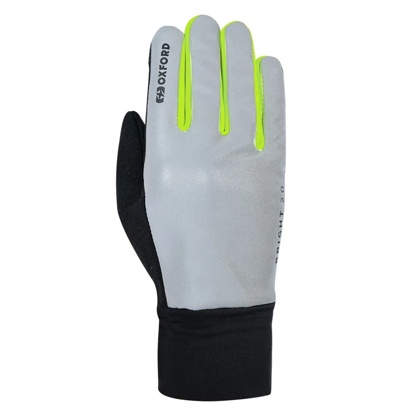 Oxford Bright Windproof Gloves in Silver