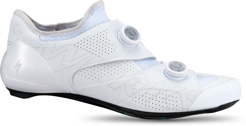 Specialized S-Works Ares Carbon Sole  Road Shoes in White 