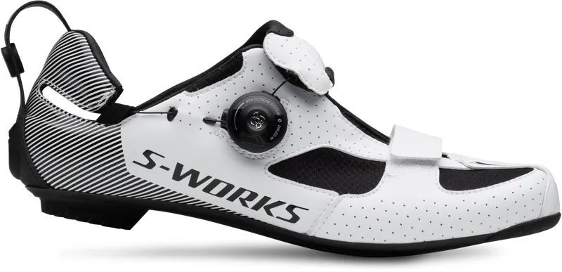 2019 Specialized S-Works Trivent Triathlon Crbn Clipless Shoe in White