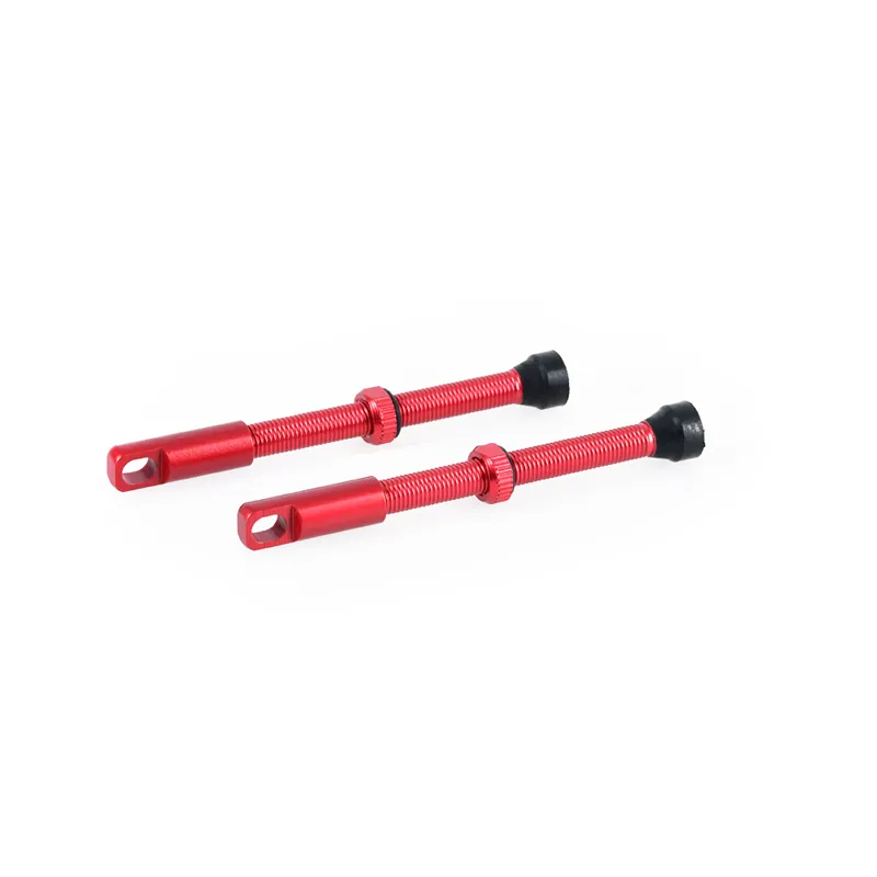 Oxford 80mm Tubeless Alloy Valve in Red