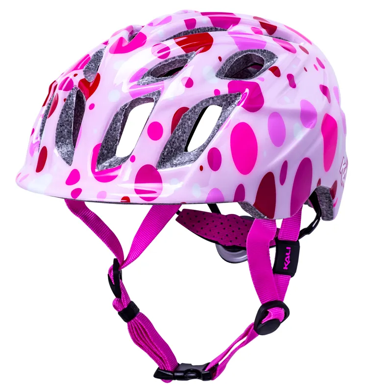 Kali Chakra Child Lighted Kids Helmet in Confetti/Gloss Pink