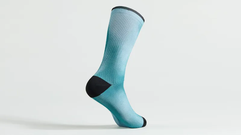 Specialized Soft Air Tall Socks in Tropical Teal Distortion
