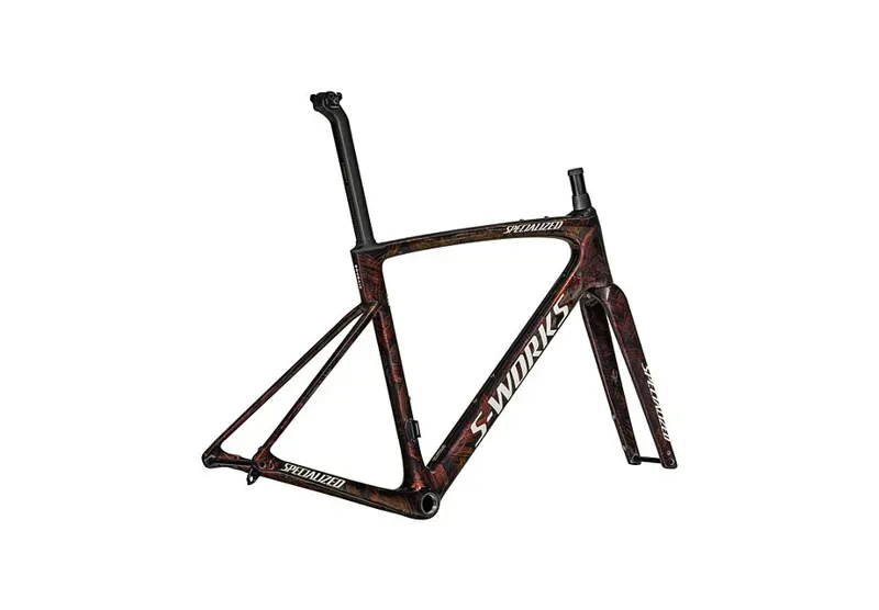 Specialized S-Works Roubaix SL8 FACT 12R Carb. F-set in Red-Gold/White-3