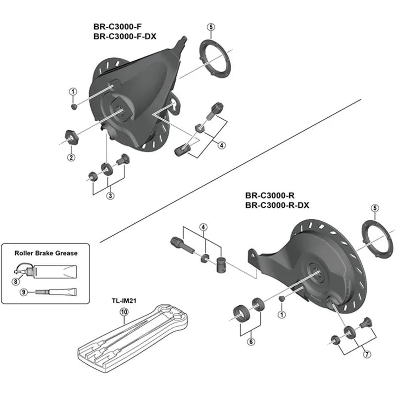 Shimano Spares BRIM45-F Cable Adjusting Bolt Unit-1