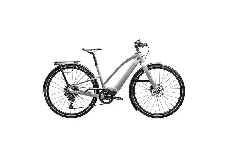 Specialized Turbo Vado 5.0 Step-Through eHybrid Bike in Gloss Dove Gray