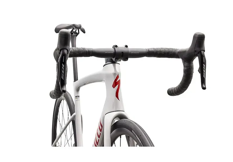 Specialized Tarmac SL9 Comp Shim105 Di2 Road Bike in Dolomite/Cayenne-5