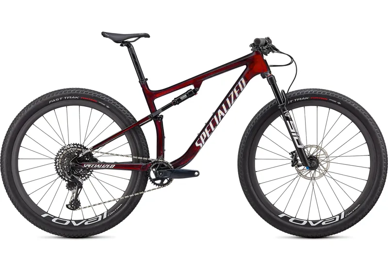 2021 Specialized Epic Expert Carbon Mountain Bike in Red