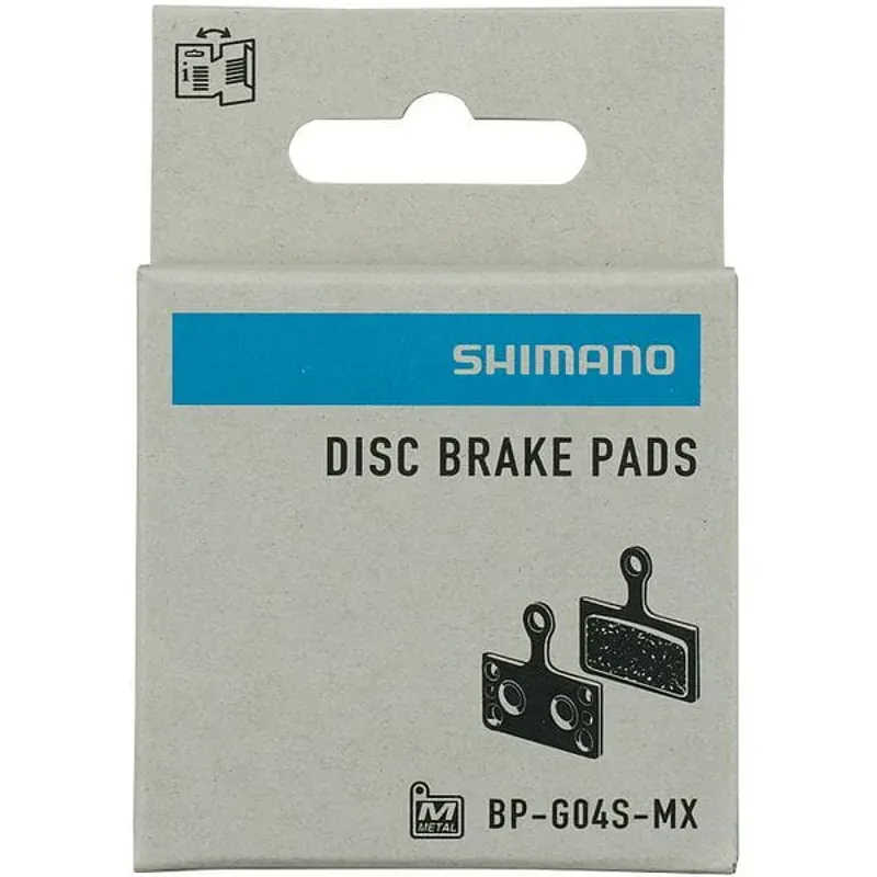 Shimano Spares G04S Metal Disc Brake Pad Steel Back in Black-1