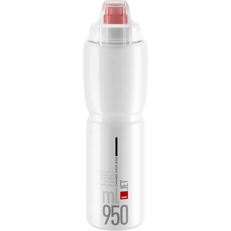 Elite Jet MTB  Bottle in White 