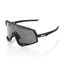100% Glendale Smoke Lens Sunglasses in Soft Tact Black
