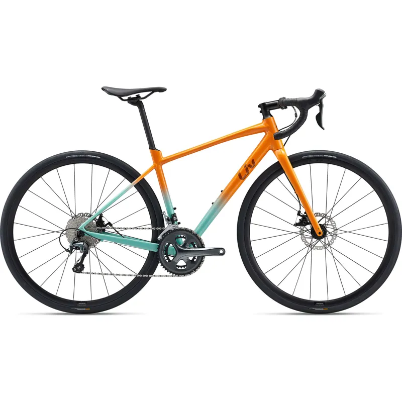 2022 Liv Avail AR 2 Womens Endurance Road Bike in Marigold/Ocean