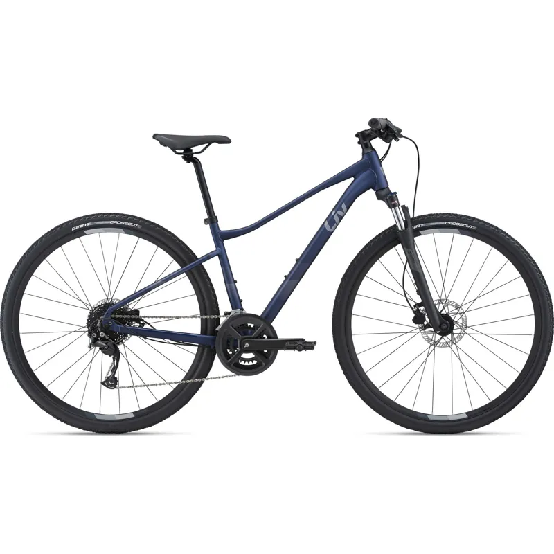 2022 Liv Rove 2 DD Womens Hybrid Bike in Eclipse
