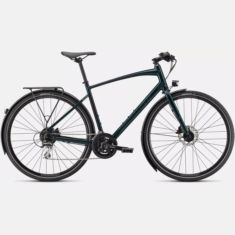 2022 Specialized Sirrus 2.0 EQ Hybrid Bike in Forest Green Black