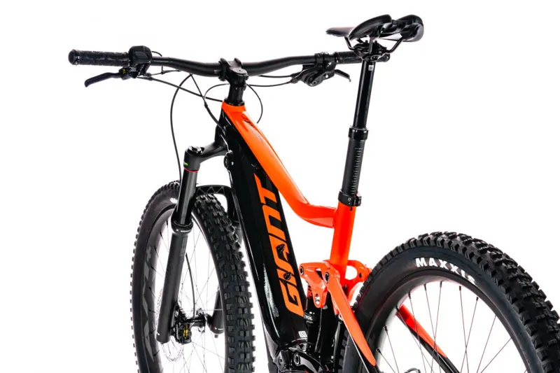 2020 Giant Trance E+ 3 Pro Electric FS Mountain Bike in Red-4