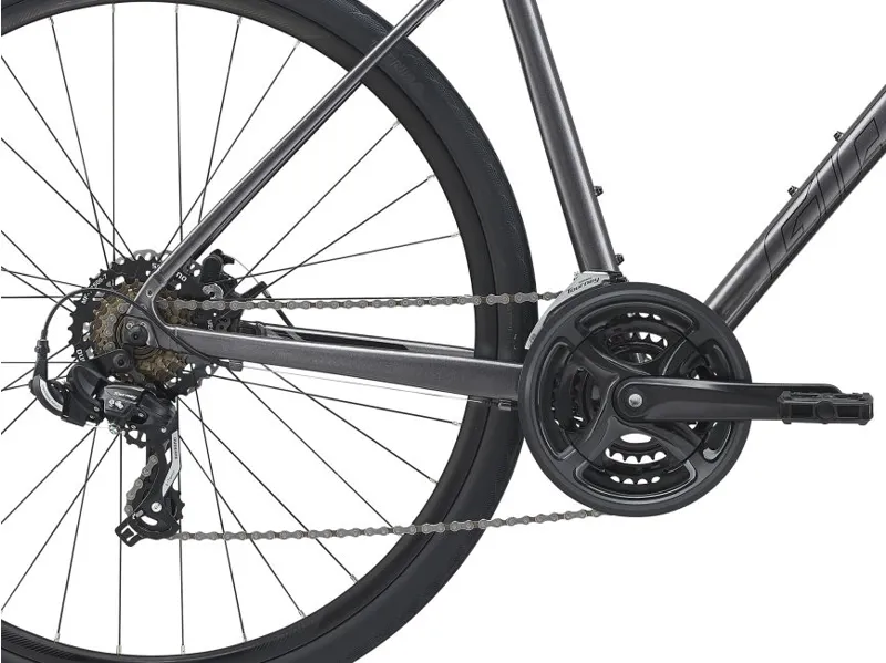 2021 Giant Escape 3 Disc Hybrid Bike in Metallic Black-3