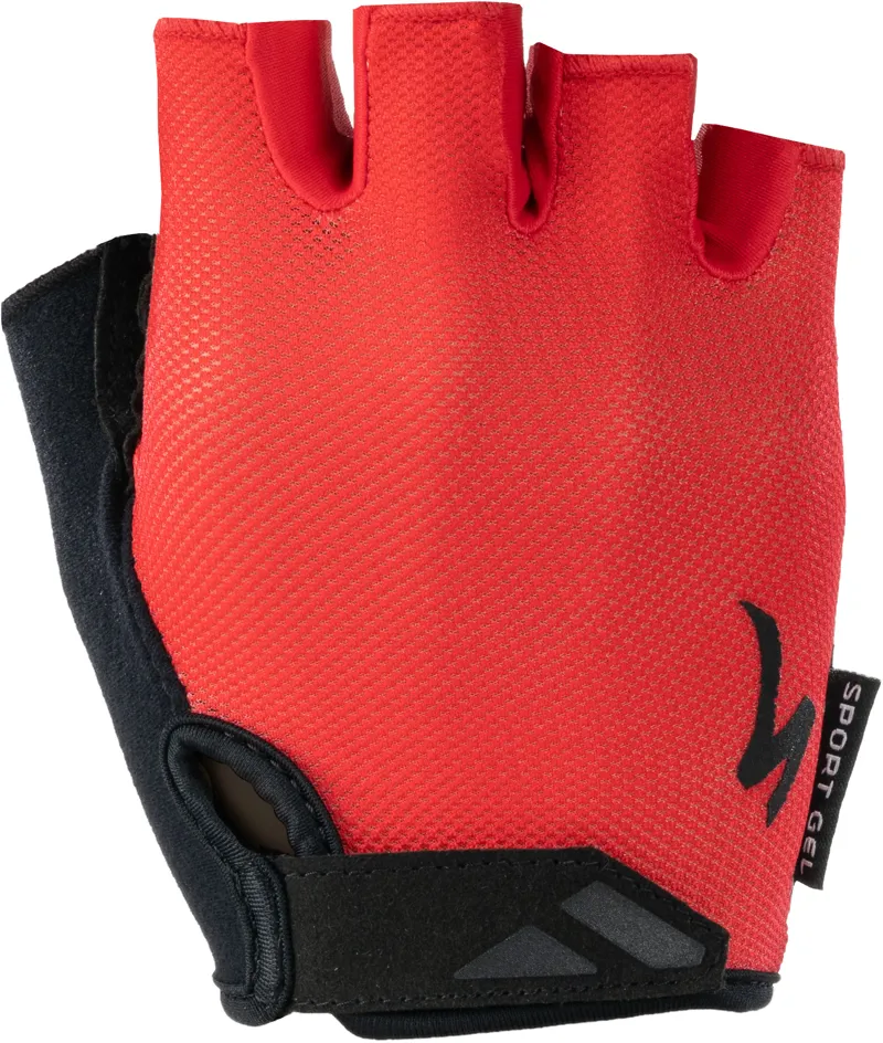 Specialized Body Geometry Sport Gel Short Finger Gloves in Red