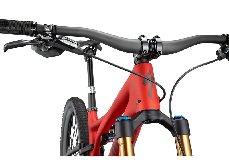 2021 Specialized S-Works Stumpjumper Carbon Mountain Bike in Red-2
