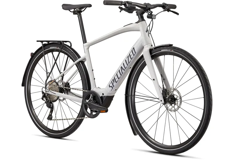 2021 Specialized Turbo Vado SL 4.0 EQ Electric Hybrid Bike in White-8