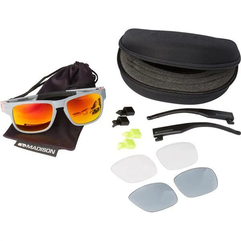 Madison Crossfire 3pack Glasses in Grey-1