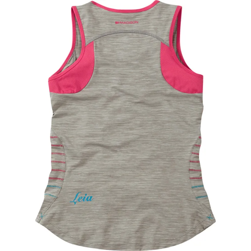 Madison Leia Tank Sleeveless Womens Jersey in Grey-1