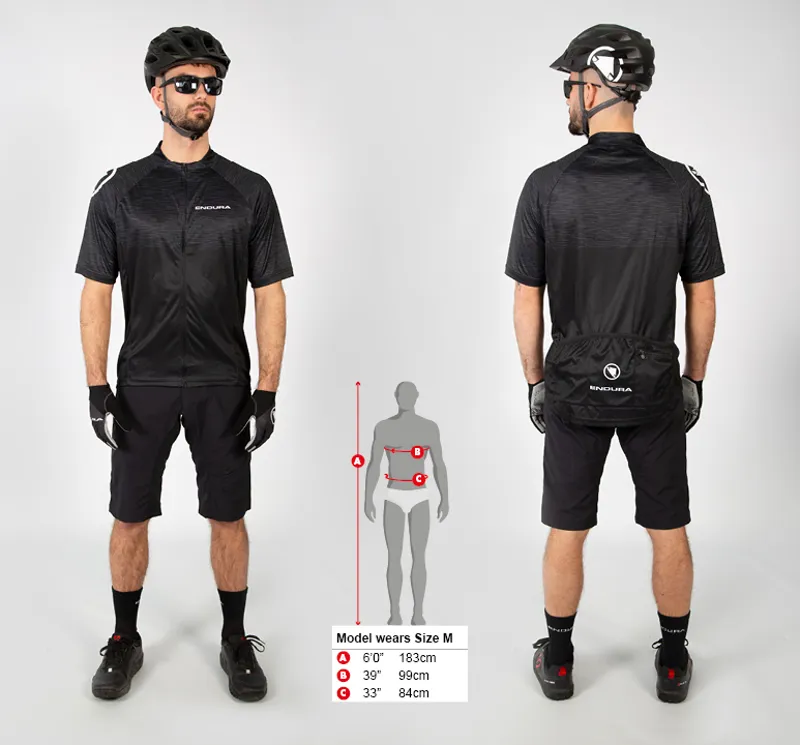 Endura Hummvee Ray Short Sleeve Jersey in Black-1