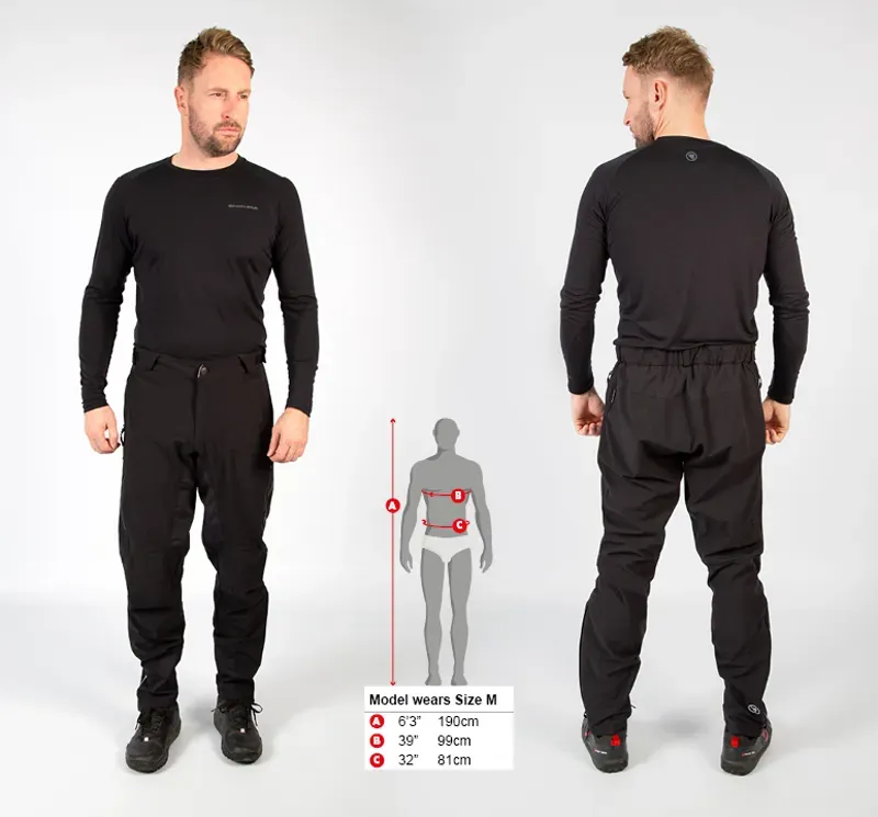 Endura MT500 Spray Trousers in Black-1