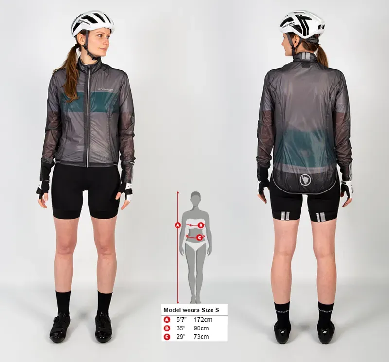 Endura FS260 Pro Adrenaline II Womens Race Cape in Black-2