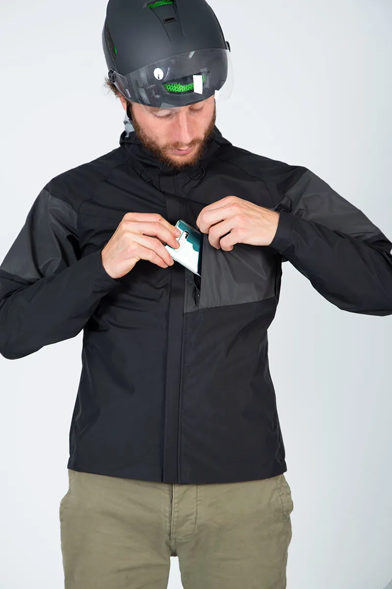 Endura Urban Luminite 3 In 1 Waterproof Jacket in Black-5