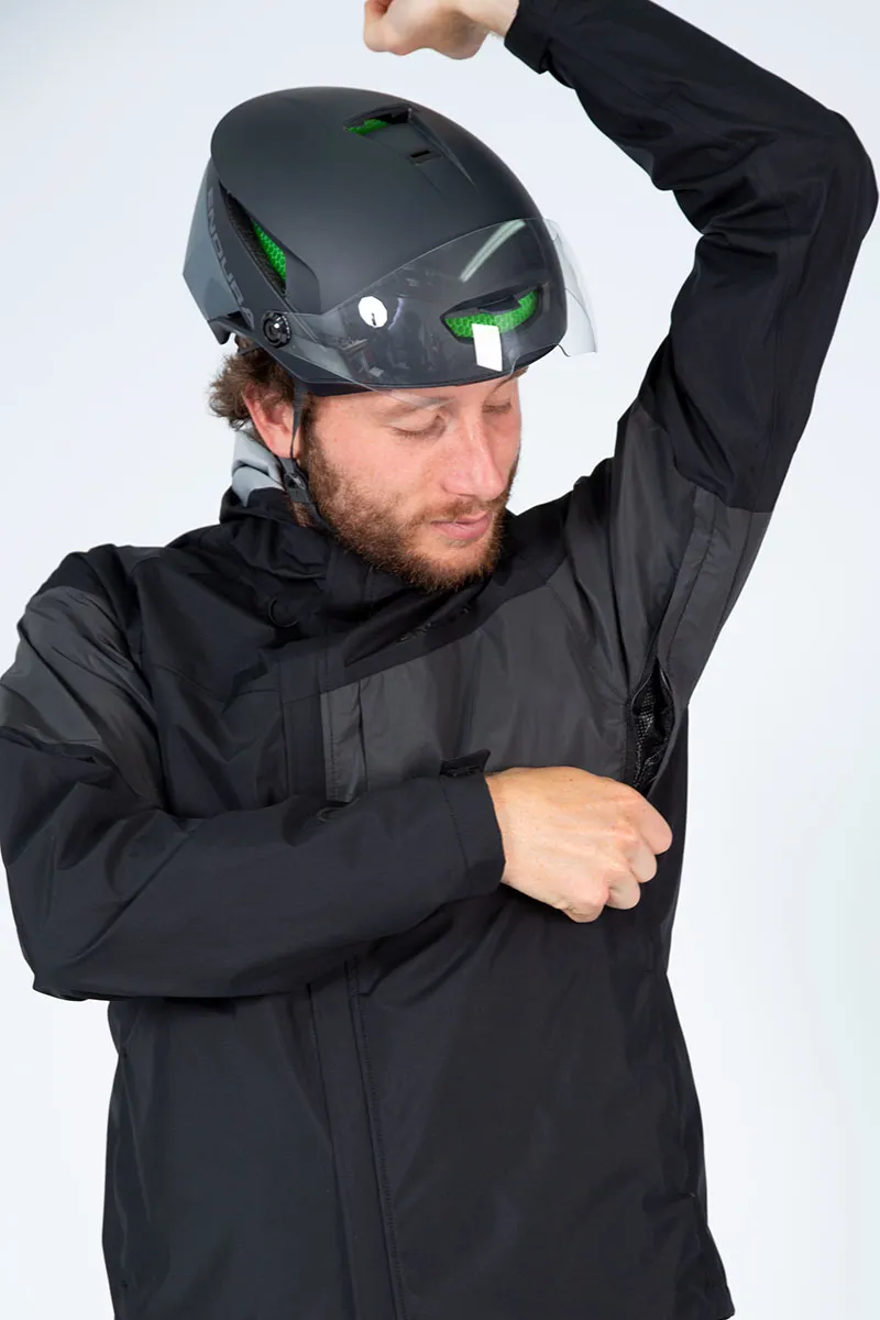 Endura Urban Luminite 3 In 1 Waterproof Jacket in Black-2