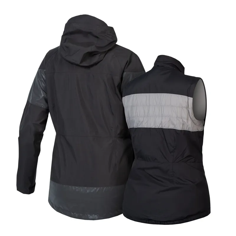 Endura Urban Luminite 3 In 1 Womens Jacket in Black-10