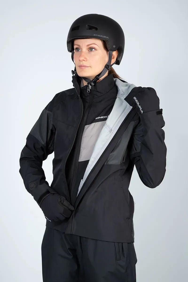 Endura Urban Luminite 3 In 1 Womens Jacket in Black-5