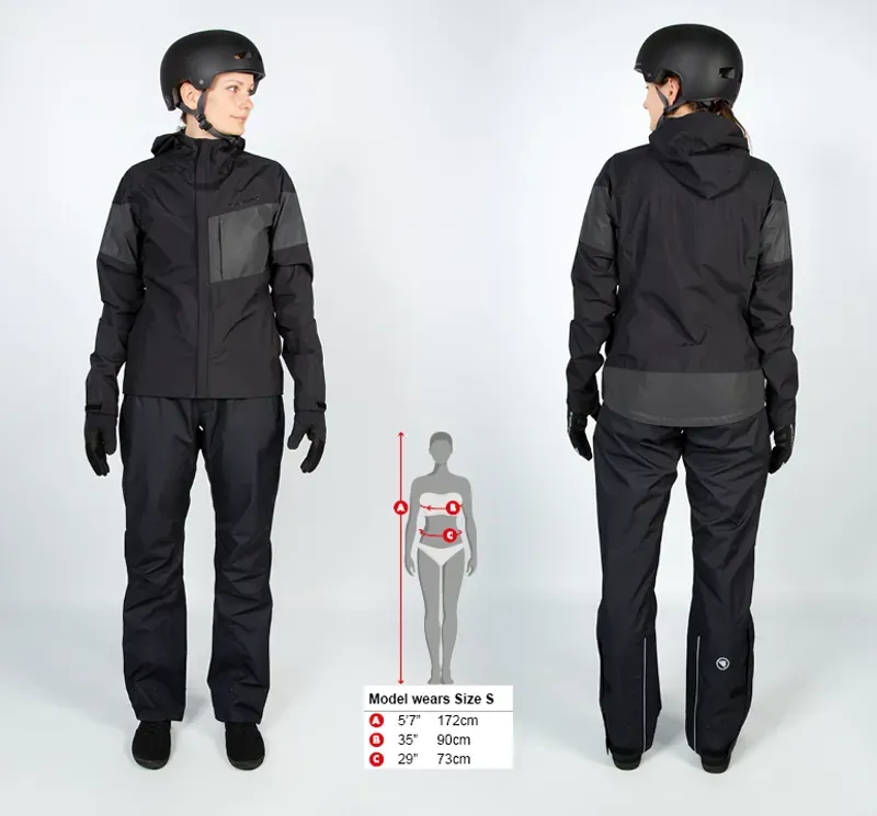Endura Urban Luminite 3 In 1 Womens Jacket in Black-2
