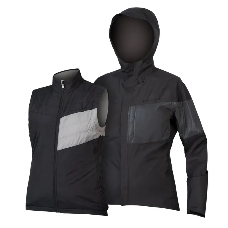 Endura Urban Luminite 3 In 1 Womens Jacket in Black
