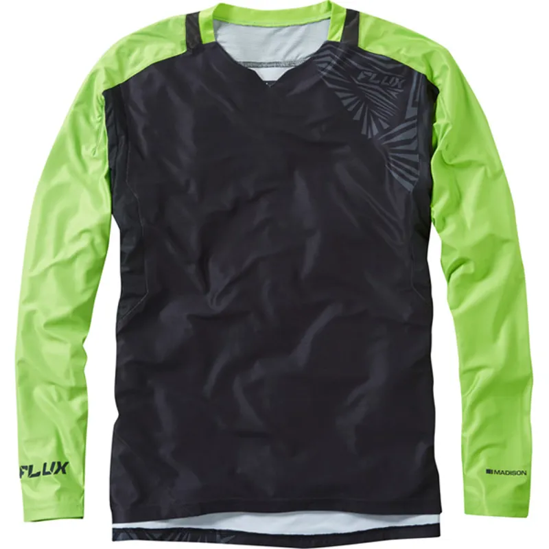 Madison Flux Enduro Long Sleeved Mens Jersey in Black