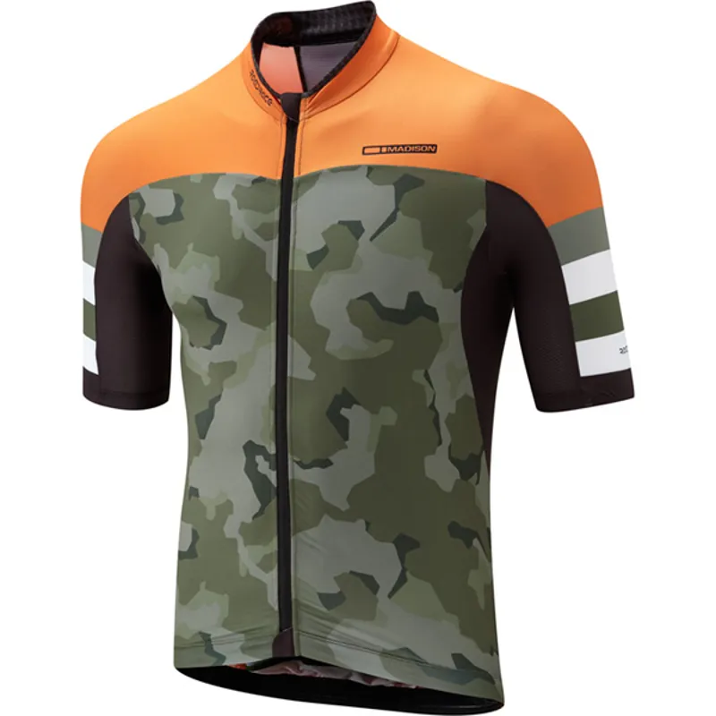 Madison RoadRace Premio Short Sleeved Mens Jersey in Orange