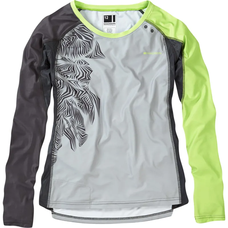 Madison Flux Enduro Long Sleeved Womens Jersey in Grey