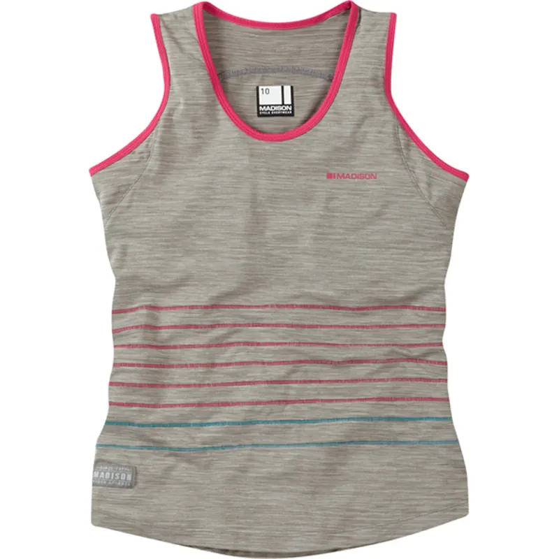 Madison Leia Tank Sleeveless Womens Jersey in Grey