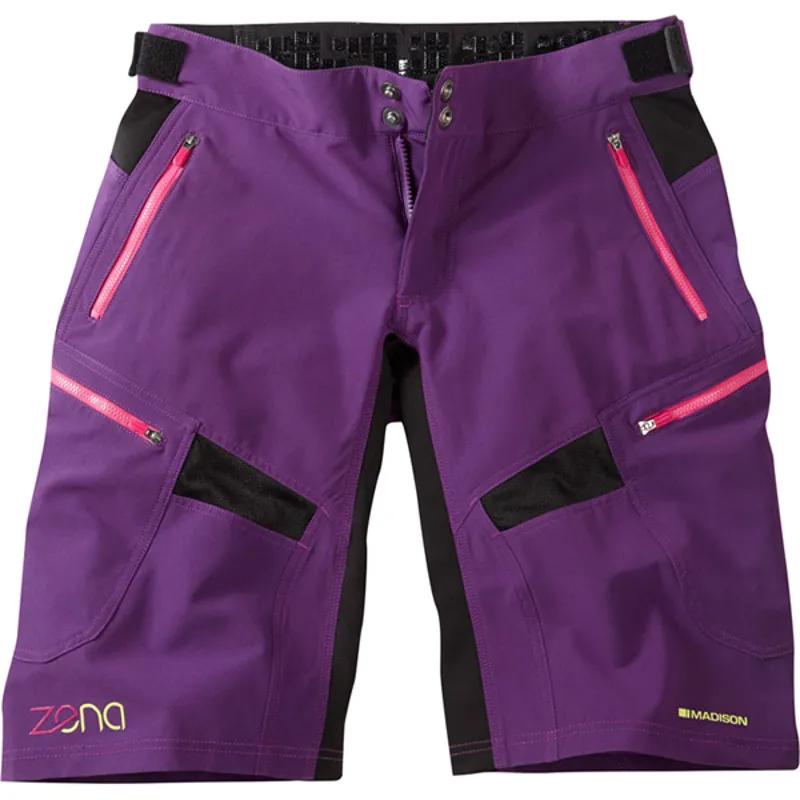 Madison Zena Womens Shorts in Purple