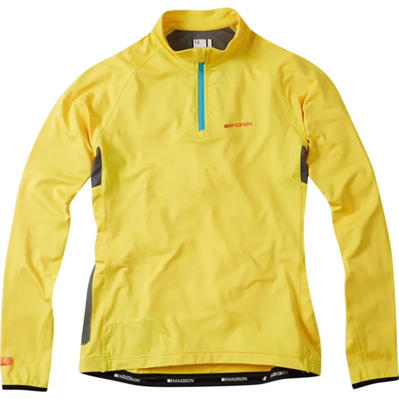 Madison Zena Womens LS Thermal Jersey In Yellow