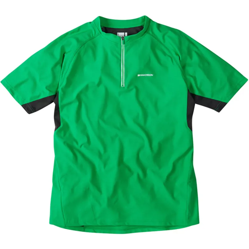 Madison Zenith Short Sleeved Mens Jersey in Green