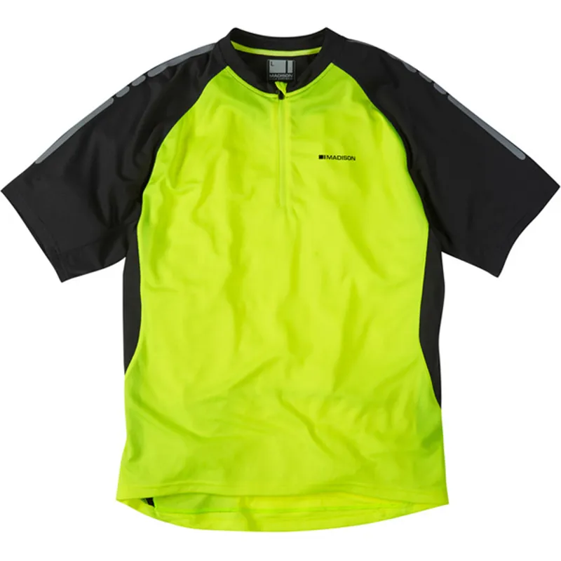 Madison Stellar Short Sleeved Mens Jersey in Yellow