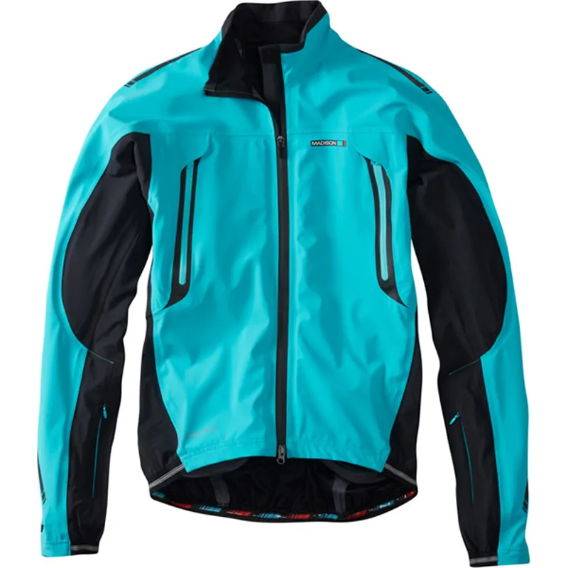 Madison RoadRace Apex Mens Waterproof Storm Jacket in Blue