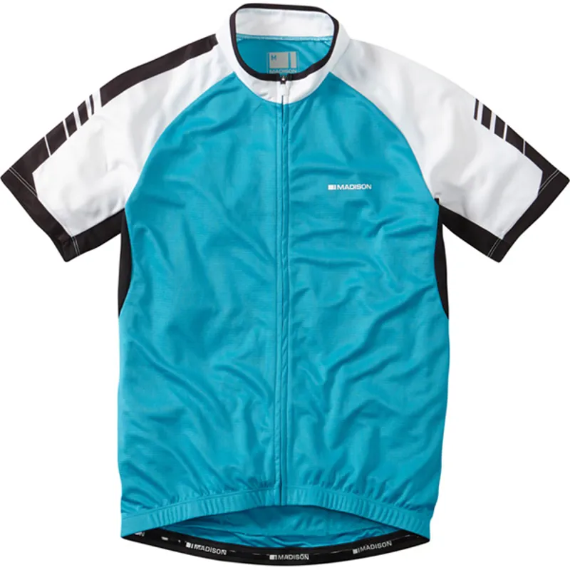 Madison Peloton Short Sleeved Mens Jersey in Blue