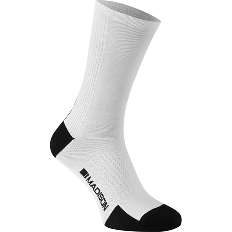 Madison RoadRace Premio Extra Long Socks in White
