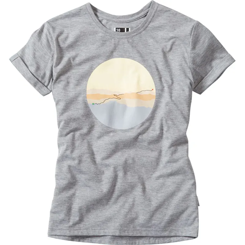 Madison Tech Sunrise Womens T-Shirt in Grey